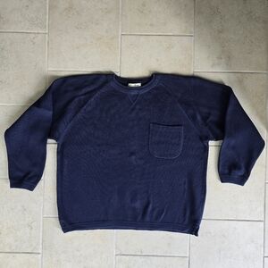 Eddie Bauer Women's Navy Crewneck Sweater